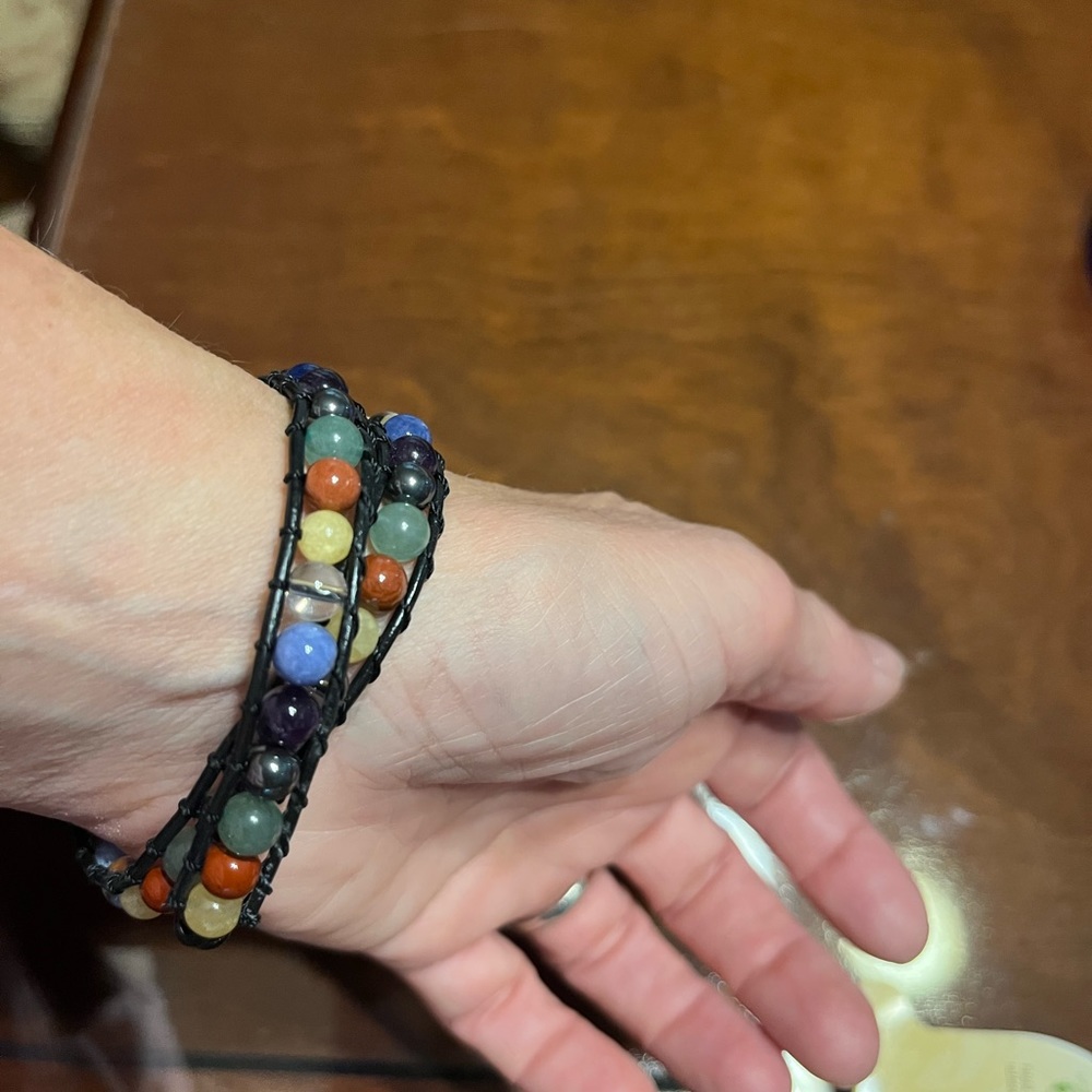 5/$25 gemstone bracelet choker new